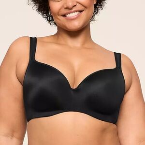 Cacique uplift balconette Black Women's Underwire Bra 44DD smooth